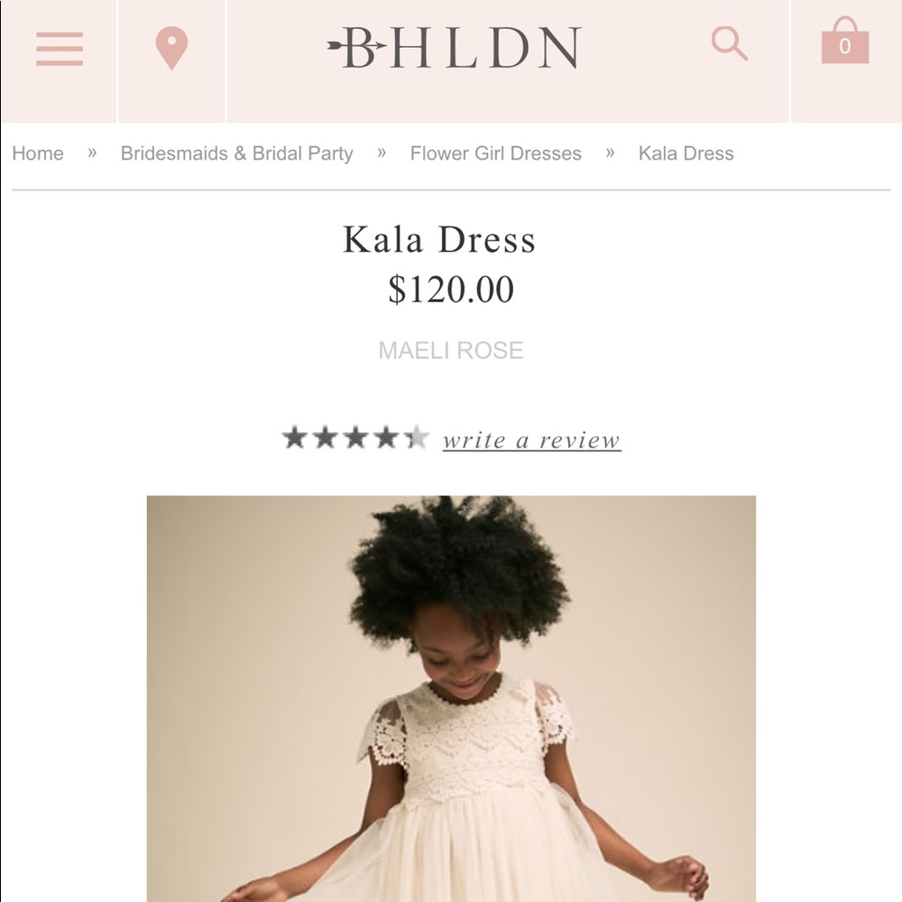 BHLDN MAELIROSE flower girl special occasion dress - Picture 2 of 8